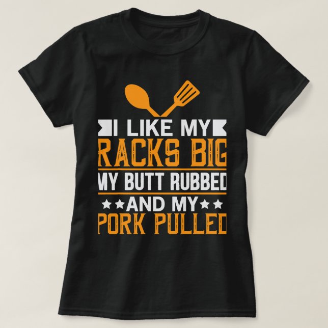 Manar Jag gillar mina stora rackarrumpor. T Shirt (Design framsida)