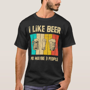 Manar jag gillar öl och kanske 3 Vintage Drinki T Shirt