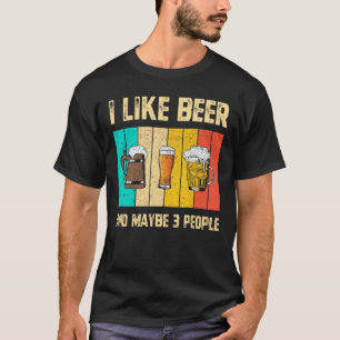 Manar jag gillar öl och kanske 3 Vintage Drinki T Shirt