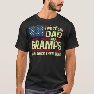 Manar jag har två titlar Pappa och kramper i Sten  T Shirt