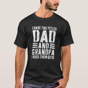 Manar jag har två titlar Pappa och morfar i Sten d T Shirt