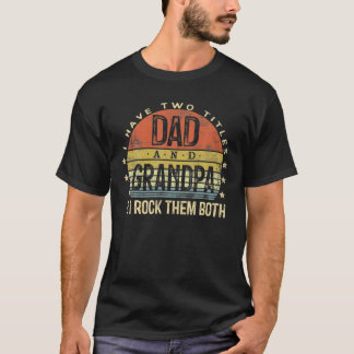 Manar jag har två titlar Pappa och morfar i Sten d T Shirt