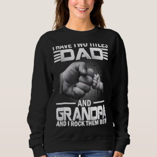Manar jag har två titles Pappa och Grandpa Far Da T Shirt