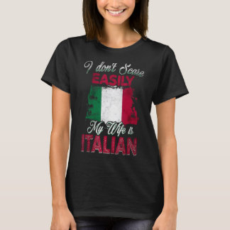 Manar jag inte Skrämmer så enkelt min fru är itali T Shirt
