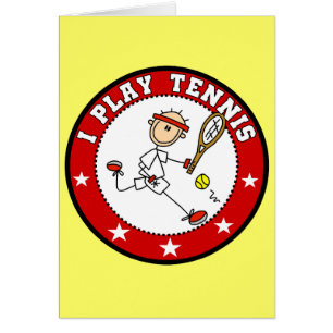 Manar jag leker tennisTshirts och gåvor Hälsningskort