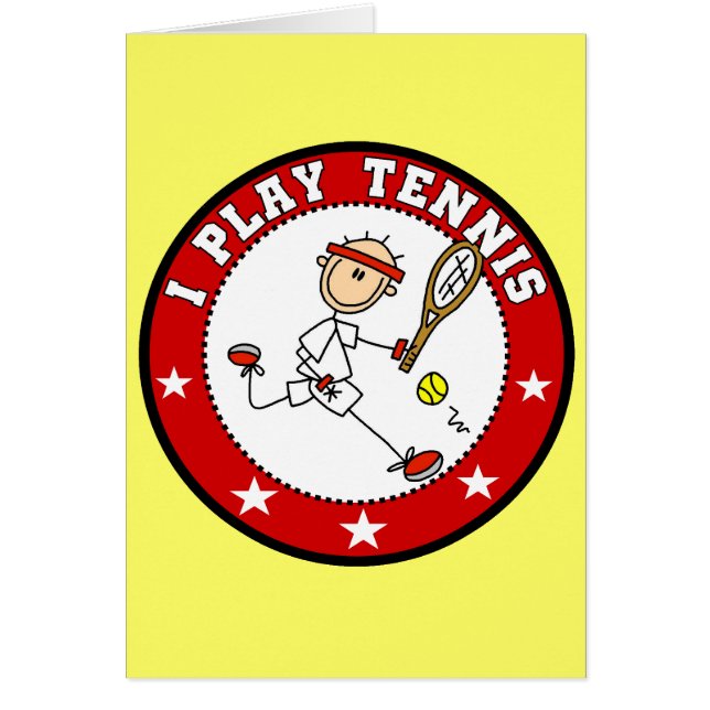 Manar jag leker tennisTshirts och gåvor Hälsningskort (Framsidan)