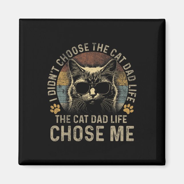 Manar jag valde inte kattlivet Pappa i katten Papp Magnet (Framsidan)