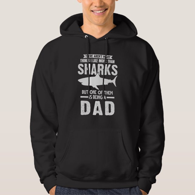 Manar Jag vill att mer än hajar ska vara en Pappa- Hoodie (Framsida)