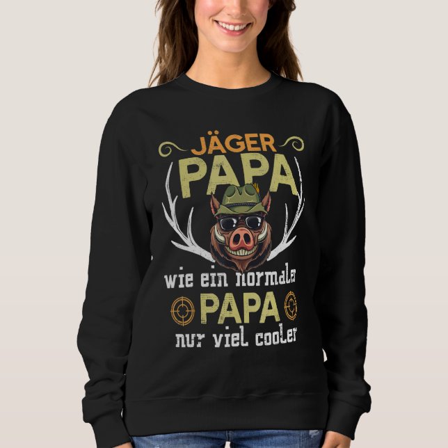 Manar Jäger Pappa Cooler Fars dag Hunting T Shirt (Framsida)