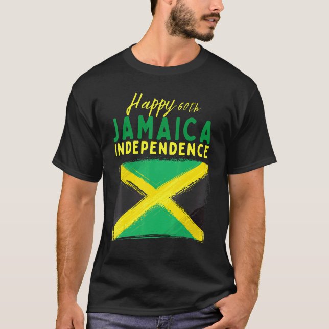 Manar Jamaica 60:e Oberoende Jamaica 60 Oberoende T Shirt (Framsida)