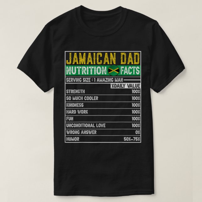 Manar Jamaican Pappa presenterar Pappa Hero Nutrit T Shirt (Design framsida)