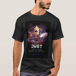 Manar James Webb Space Telescope JWST Black T Shirt