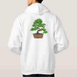 Manar japansk Hoodie för Bonsaiträd (vit)