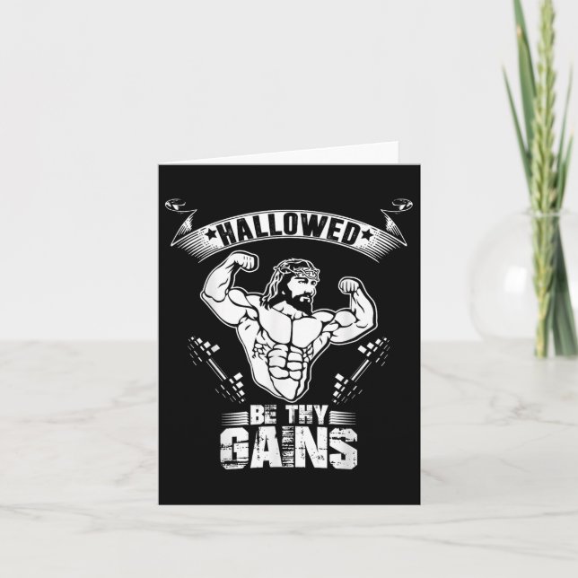 Manar Jesus Bodybuilding T Shirt - Funny Jesus Wei Kort (Framsida)