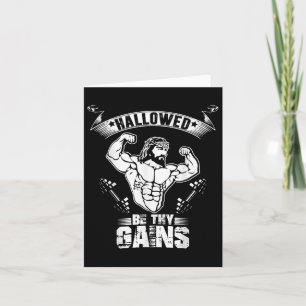 Manar Jesus Bodybuilding T Shirt - Funny Jesus Wei Kort