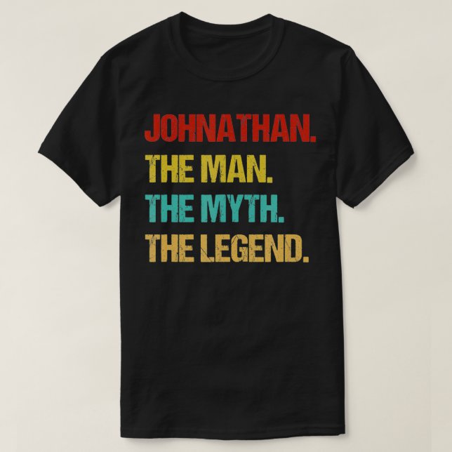 Manar Johnathan Man the Myth the Legend T Shirt (Design framsida)