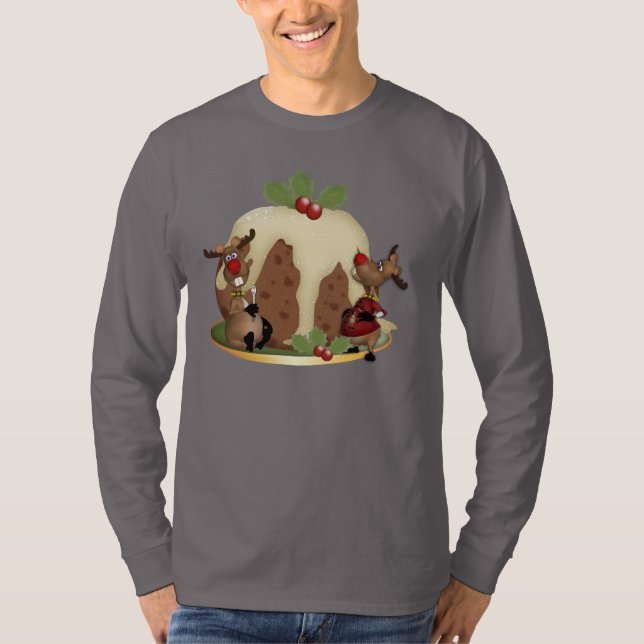Manar jumperplumpudding och Reindeeer Tee Shirt (Framsida)