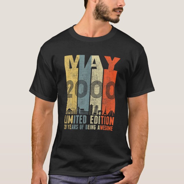 Manar Juni 2000 Man Myth Legend 20:e födelsedagspr T Shirt (Framsida)