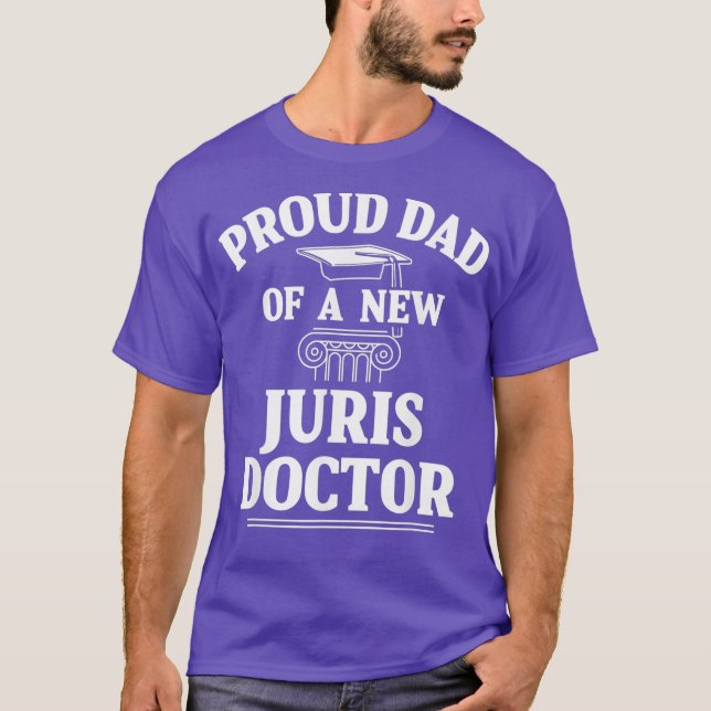 Manar Juris Doktor i Pappa-juridik T Shirt (Framsida)