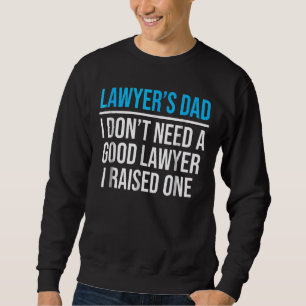 Manar juristers Pappa Far Law School Studenten Lång Ärmad Tröja