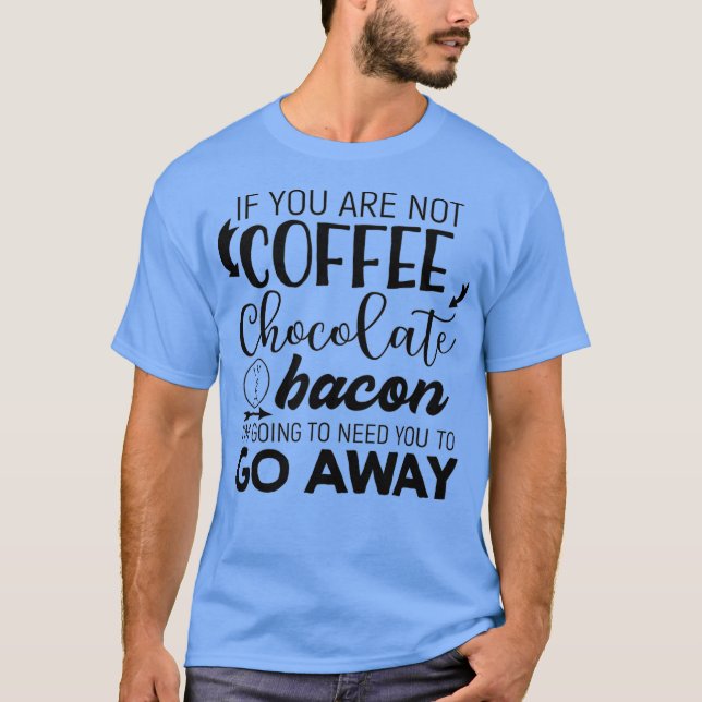 Manar Kaffechoklad och Baconfaffe T Shirt (Framsida)