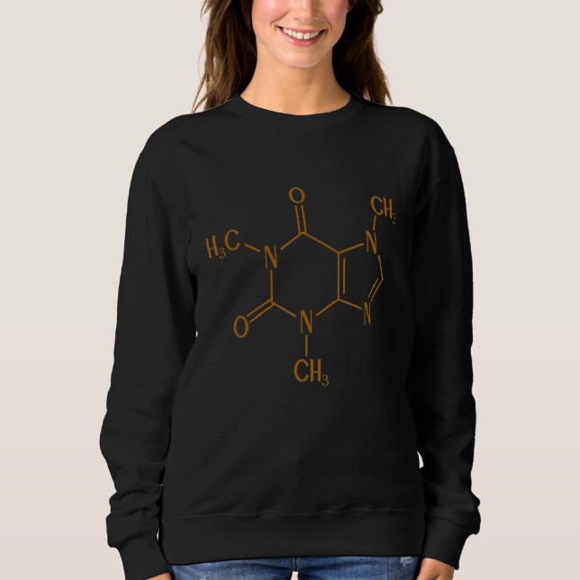 Manar-kaffekoffein Science Chemical Sign T Shirt (Framsida)