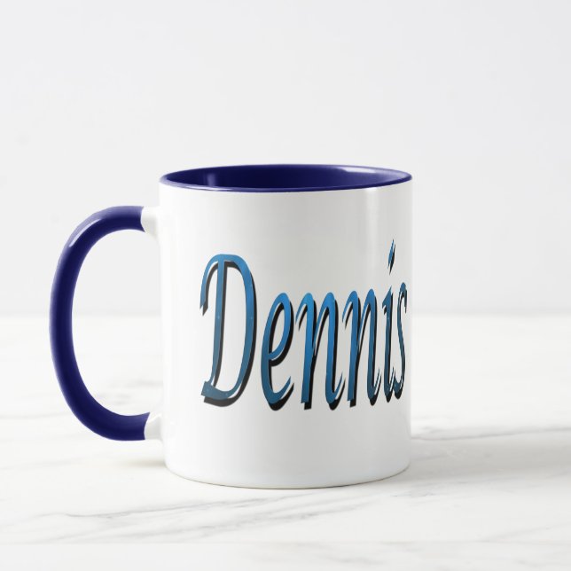 Manar kallad Dennis. Mugg (Vänster)