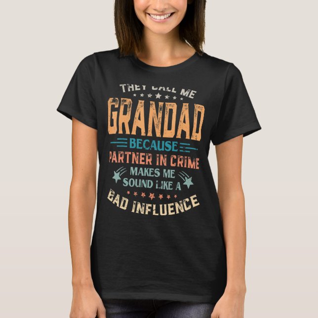 Manar kallar mig morfar för att partner i brott t shirt (Framsida)