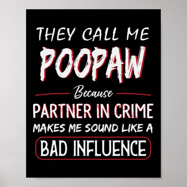 Manar kallar mig poopaw för att en partner i brott poster (Framsidan)