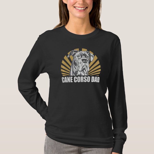 Manar Käpp Corso Pappa Hundägare Käpp Corso T Shirt (Framsida)