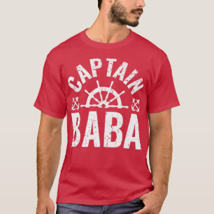 Manar kapten Baba Boat Owner Sjö Boating Far T Shirt