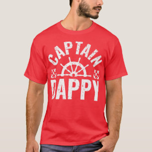 Manar kapten Dappy Boat Owner Sjö Boating Far" T Shirt