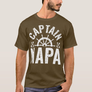 Manar kapten Napa Boat Owner Sjö Boating Far T Shirt