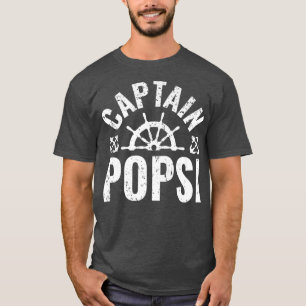 Manar kapten Popsi Boat Owner Sjö Boating Far" T Shirt