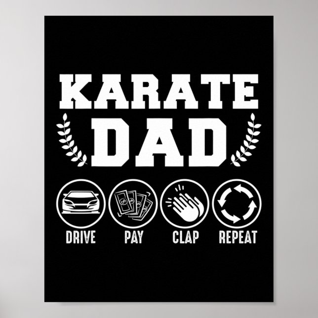 Manar Karate Pappa Drive Betalar Clap Repeat Fars  Poster (Framsidan)