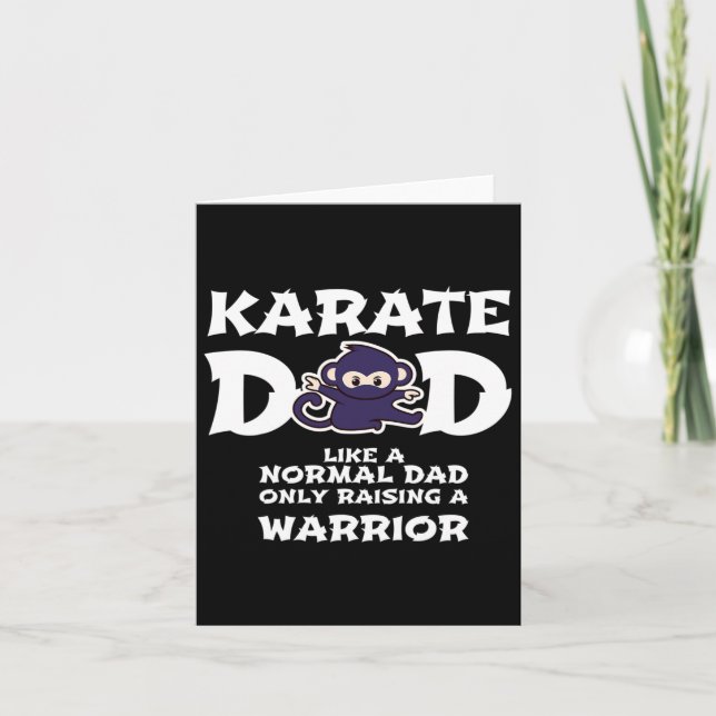 Manar Karate Pappa som ett normalt Pappa ... Warri Kort (Framsida)