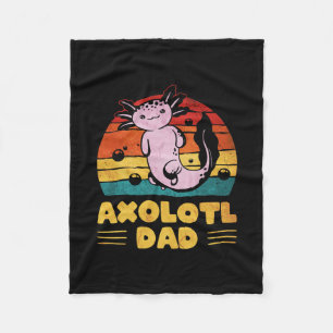 Manar Kawaii Axolotl Pappa Retro Vintage Fleecefilt