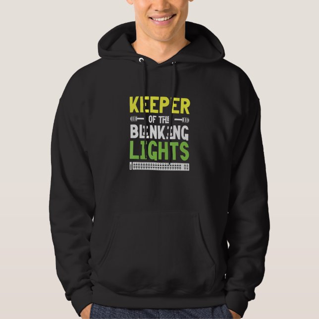 Manar Keeper of the BlinkLjus IT Tech Network Hoodie (Framsida)