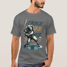 Manar Khaki T-Shirt med Alien Spela Baseball De