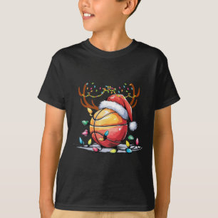 Manar Kids i julsketll Santa Reindeer Sport T Shirt