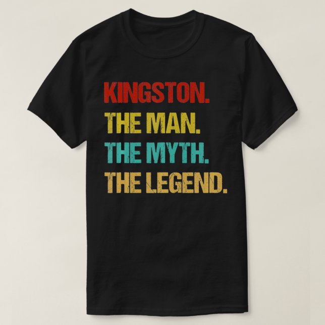 Manar Kingston the man the Myth of the Legend T Shirt (Design framsida)