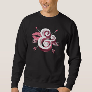 Manar Kiss & tell Black Sweatshirt