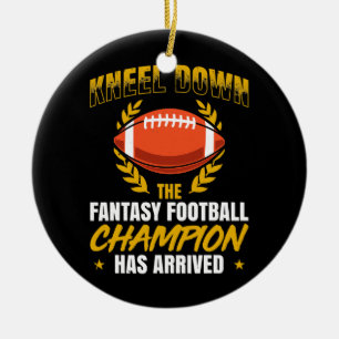 Manar Kneel i Fantasy Football Champion har Julgransprydnad Keramik