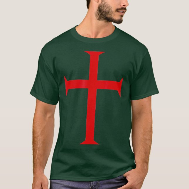 Manar Knight Templar Kor Crusader Soldier of T Shirt (Framsida)