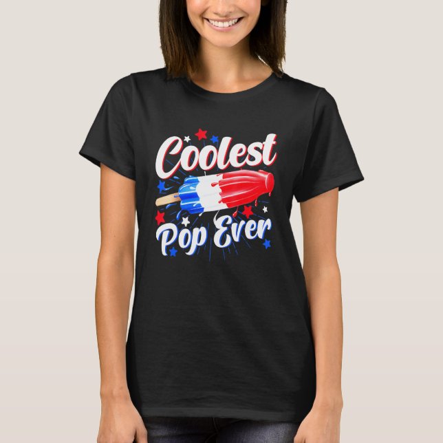 Manar Kolast pop någonsin popsicle Retro Bomb 4:e  T Shirt (Framsida)