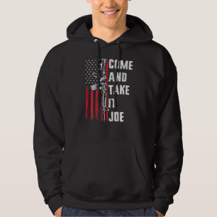Manar Kom och ta det Joe Gun Höger Ar-15 Amerika Hoodie