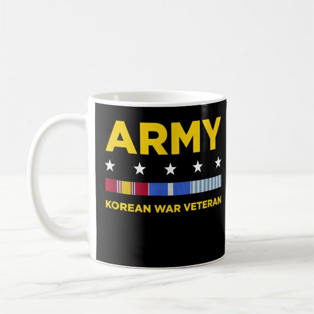 Manar koreanska Krig Veteran Shirt Army Kaffemugg (Vänster)