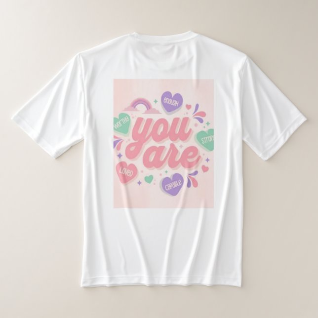 Manar Kortärmad Cotton Crew T-Shirt (Laydown Baksida)