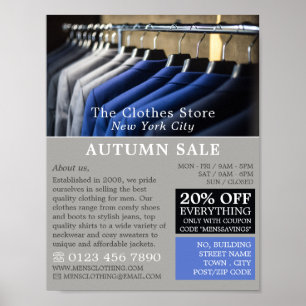 Manar Kostym, Manar Clothing Store Advertising Poster