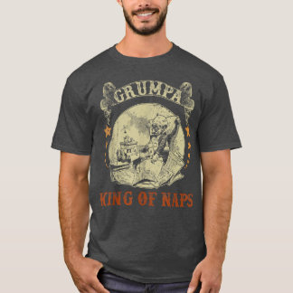 Manar Kung i Naps Grumpa Sleeping Napping Grandpa T Shirt